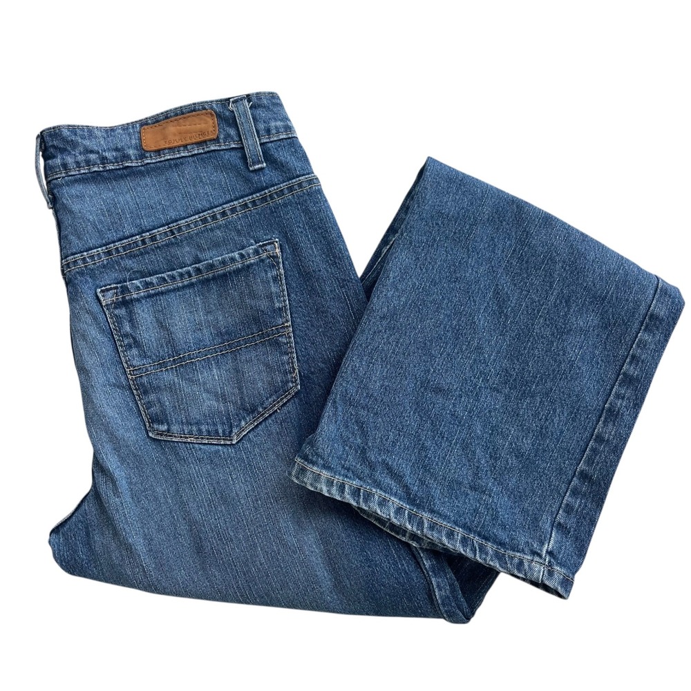 Tommy Hilfiger Women's 6 Medium Wash Blue Denim Bootcut Jeans PO384-2 Retro, Y2K